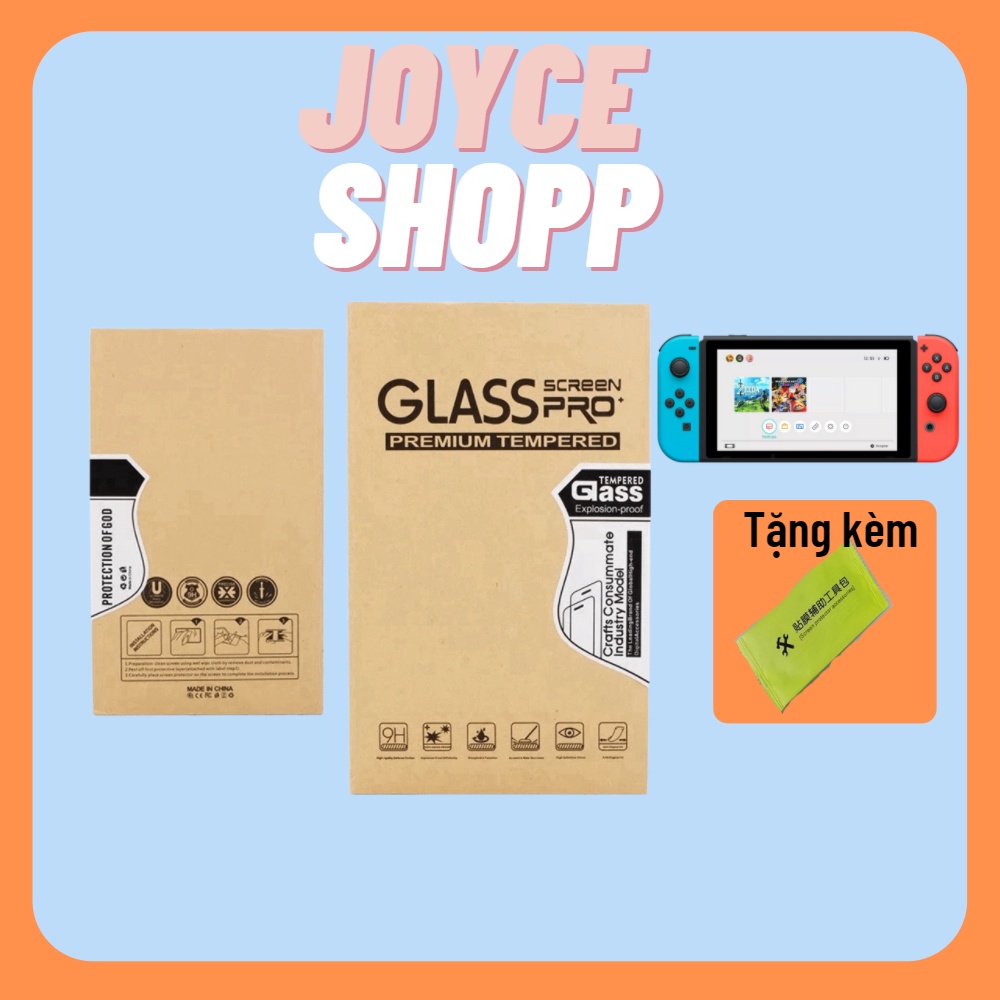 Kính cường lực siêu mỏng chống trầy xước cho máy chơi game Nintendo Switch V1-V2/Lite