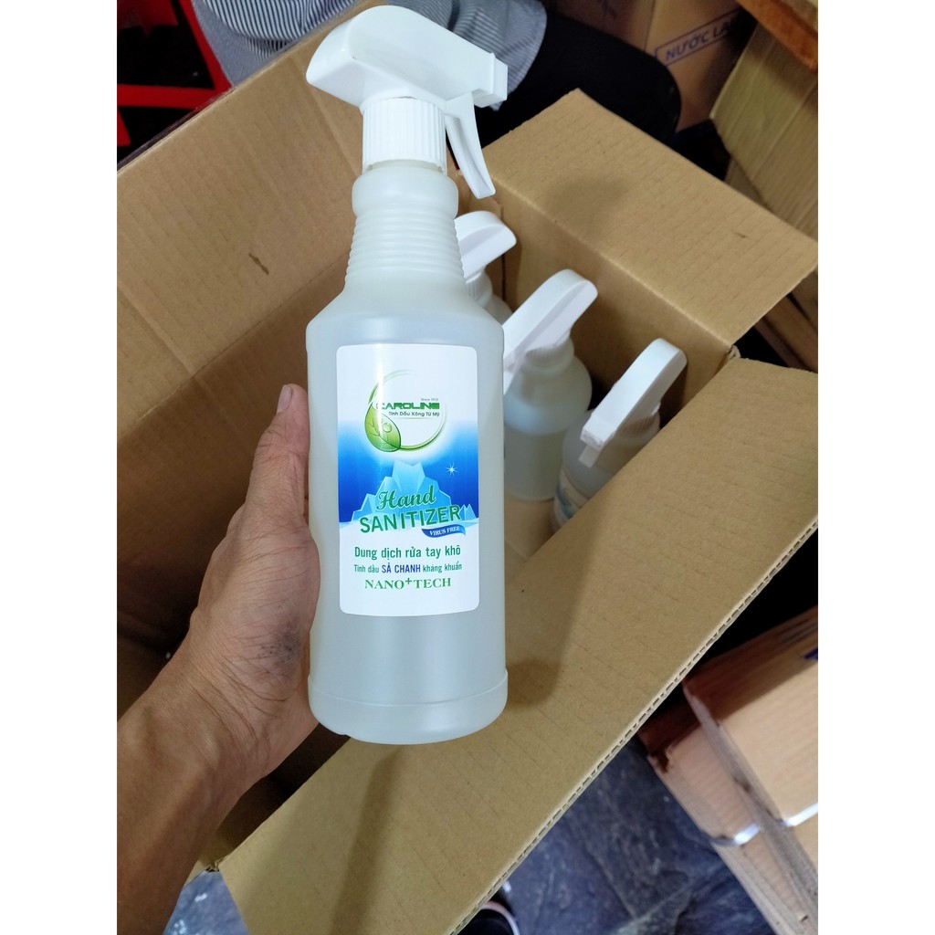 [NƯỚC RỬA TAY SẢ CHANH - ĐÃ KIỂM NGHIỆM] NƯỚC RỬA TAY HƯƠNG SẢ CHANH 500ML DIỆT KHUẨN, ĐUỔI MUỖI, KHÔNG GÂY KHÔ DA