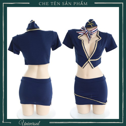 Đồ Cosplay Nữ Tiếp Viên Hàng Không Sexy - Set Váy Ngủ Nữ Tiếp Viên Hàng Không Gợi Cảm UNIVERSALXXX - DCP34 | BigBuy360 - bigbuy360.vn