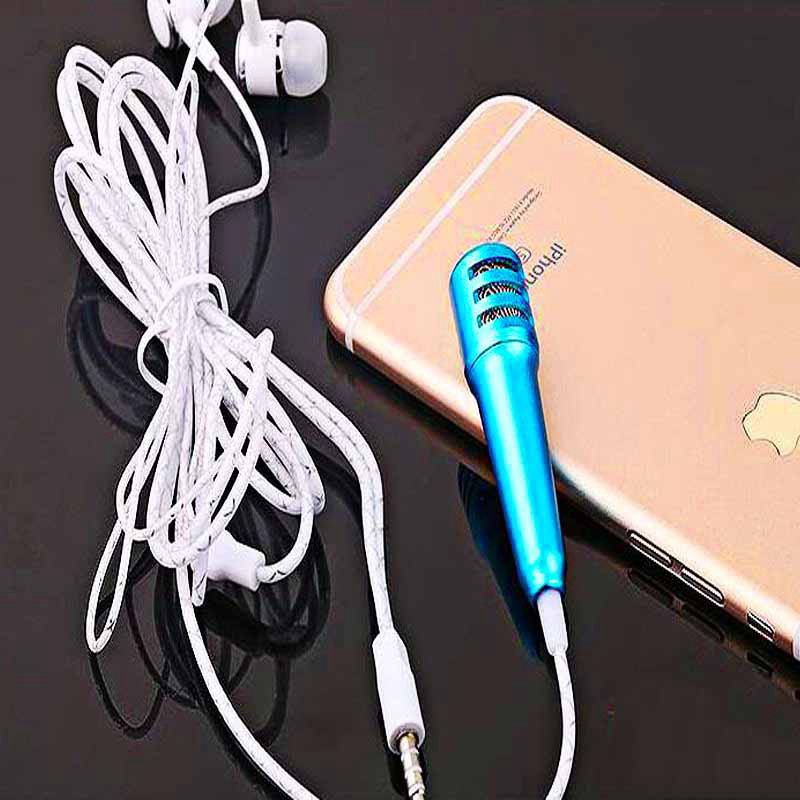 Micro mini hát karaoke cho điện thoại / máy tính-Micro Mini Giắc Cắm 3.5mm Dùng Cho Điện Thoại Android Ios