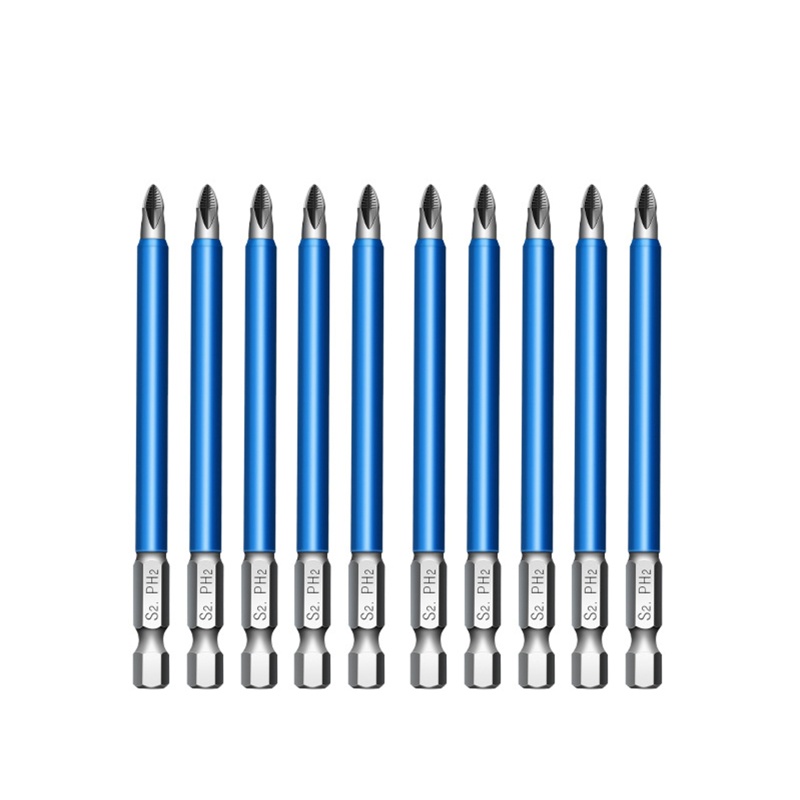 Bộ Mũi Khoan Tua Vít Phillips Đầu Lục Giác 1 4 Inch PH2 Phillips Hít Nam Châm Chống Trượt