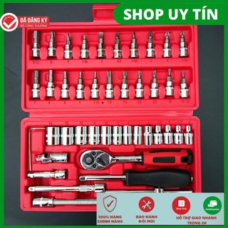 Bộ dụng cụ mở bu lông ốc vít, 46 chi tiếc,bộ dụng cụ sửa chữa ô tô xe máy, bộ dụng cụ đa năng 46 chi tiết