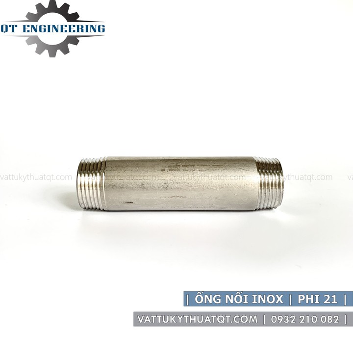 Ống nối inox2 đầu ren ngoài  | Phi 13,17,21,27,34,42,49