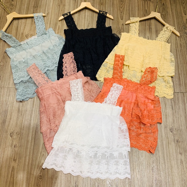 [Mã WASKT410K giảm 10K đơn 50K] Áo ren 2 dây( ảnh+ video) | BigBuy360 - bigbuy360.vn