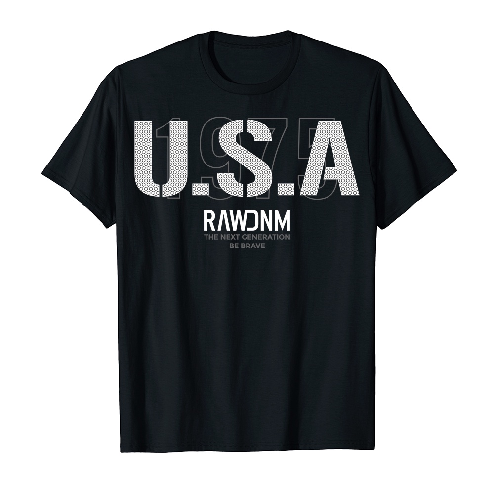 Áo Thun Cotton Unisex HTFashion In Hình Usa raw denim, Chất Thun 4 Chiều, Thoáng Mát, Co Giãn Thấm Hút Mồ Hôi Tốt -13207 | BigBuy360 - bigbuy360.vn