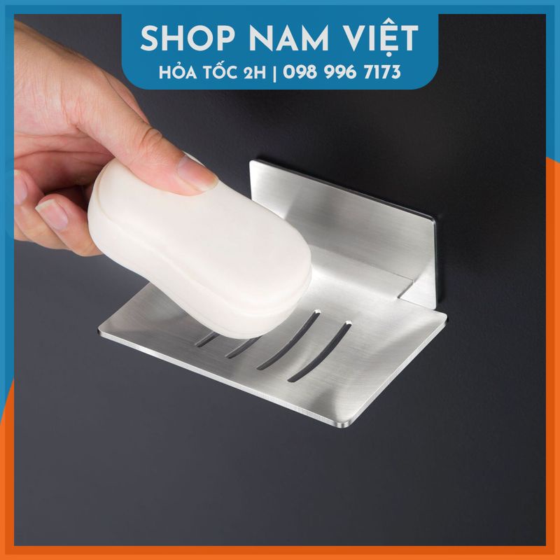 Khay Xà Phòng Inox 304 Cao Cấp Dán Gạch Men, Dán Kính