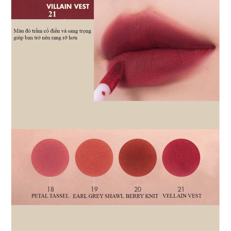 Son Kem Lì, Lên Màu Siêu Chuẩn, Mềm Mại Như Nhung Romand Zero Velvet Tint