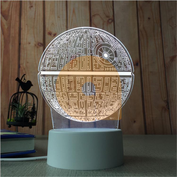 Đèn ngủ, đèn trang trí, Led 3D 4 bóng trái tim