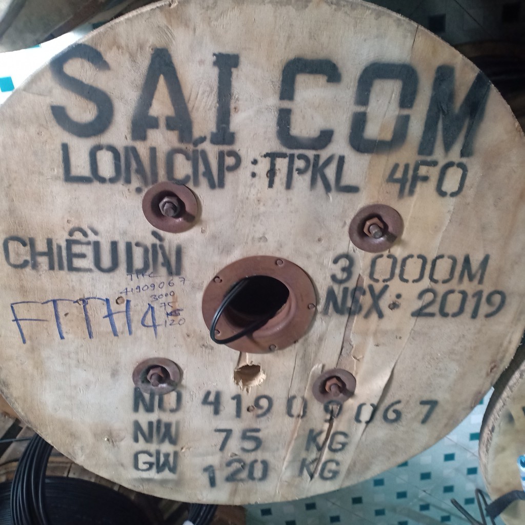 DÂY THUÊ BAO QUANG TREO 4FO ỐNG LỎNG SAICOM (FTTH4), chưa VAT