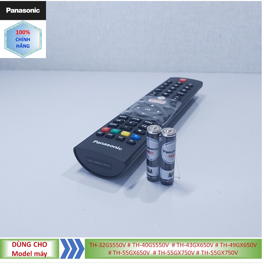 Phụ kiện [Remote chính hãng] Điều khiển tivi Panasonic model TH-32GS550V # TH-40GS550V  # TH-43GX650V