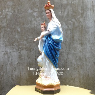 Tượng Đức Mẹ La Vang Cổ 80cm Composite