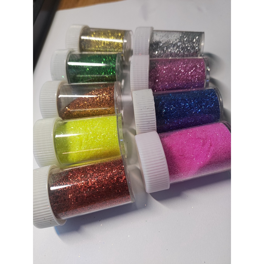 Bột nhũ kim tuyến đóng lọ 20gr cho các bạn làm slime, epoxy, trang trí kẹp tóc, vỏ ốp điện thoại, DIY