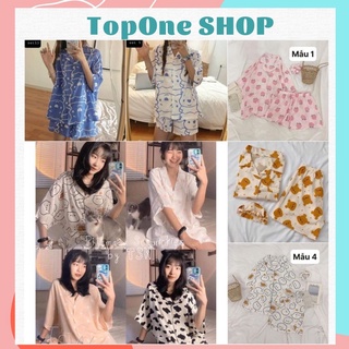 bộ ngủ pijama đùi Top siêu cute đáng yêu