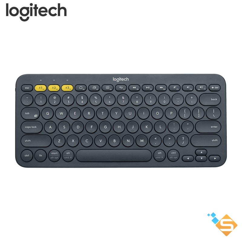 Bàn phím Bluetooth Logitech K380 Multi-Device - Kết nối Bluetooth cùng lúc 3 thiết bị