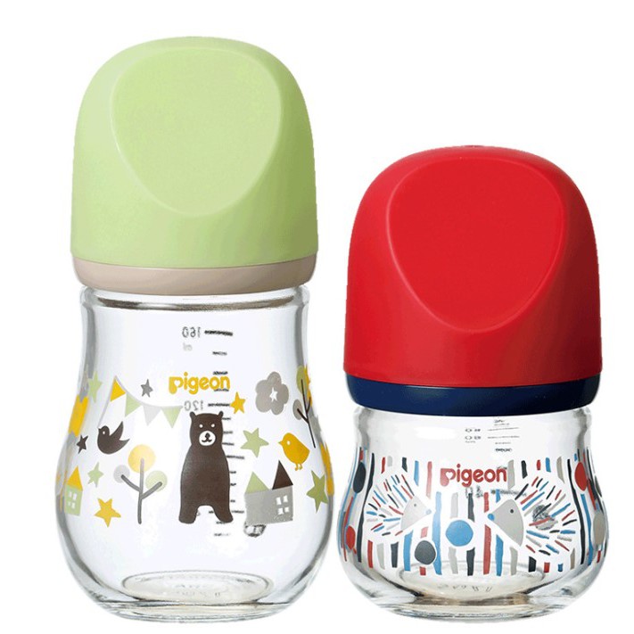 Bình sữa pigeon thủy tinh 160ml cao cấp