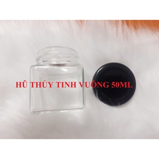 Lọ Thủy Tinh 50ML Vuông
