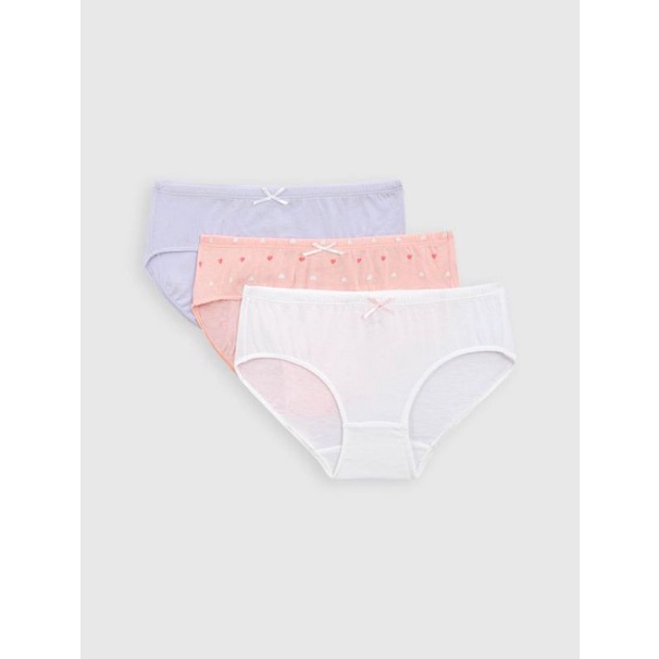 Set 3 quần chip cotton bé gái Canifa