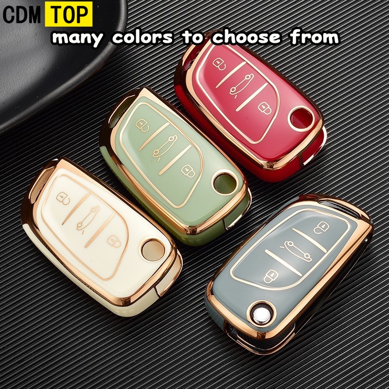 Vỏ Chìa Khóa Điều Khiển Từ Xa Citroen C2 C3 C4 C5 Elysee DS4 Peugeot Giá Đỡ