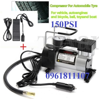 Bơm hơi ôtô xe máy + Adapter chuyen điện 220V sang 12V10A