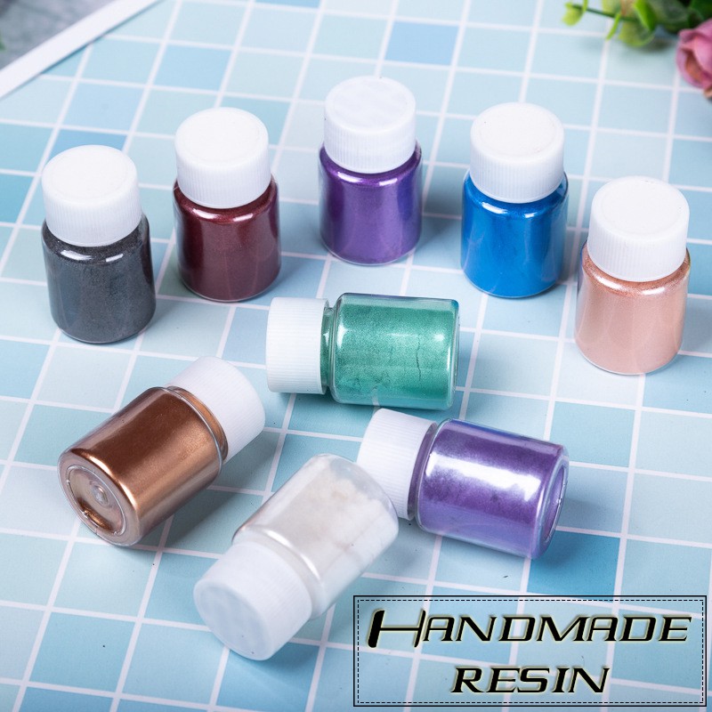 Bột màu nhũ ánh kim lấp lánh pha màu Epoxy Resin