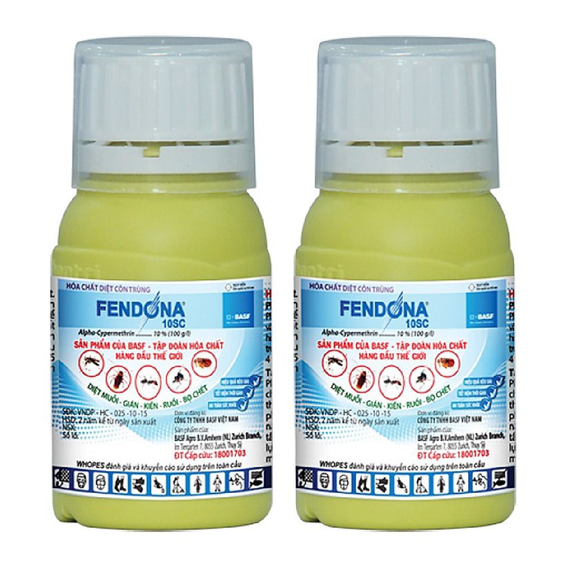  THUỐC DIỆT MUỖI VÀ CÔN TRUNG SỐ 1 CỦA ĐỨC - FENDONA 10SC 50ml