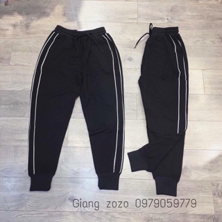 Quần thể thao 2 sọc nhỏ bo gấu cao cấp