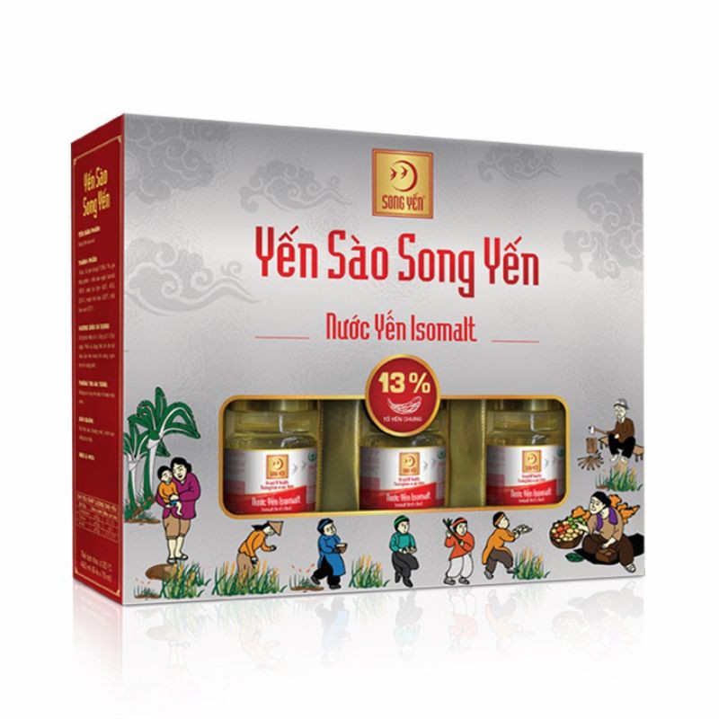 Hộp 6 lọ Yến Sào Song Yến - Nước yến nguyên chất