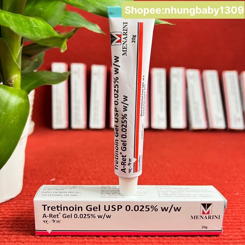 Tretinoin A Ret Gel 0.025%, 0.05%, 0.1%, chống lão hoá