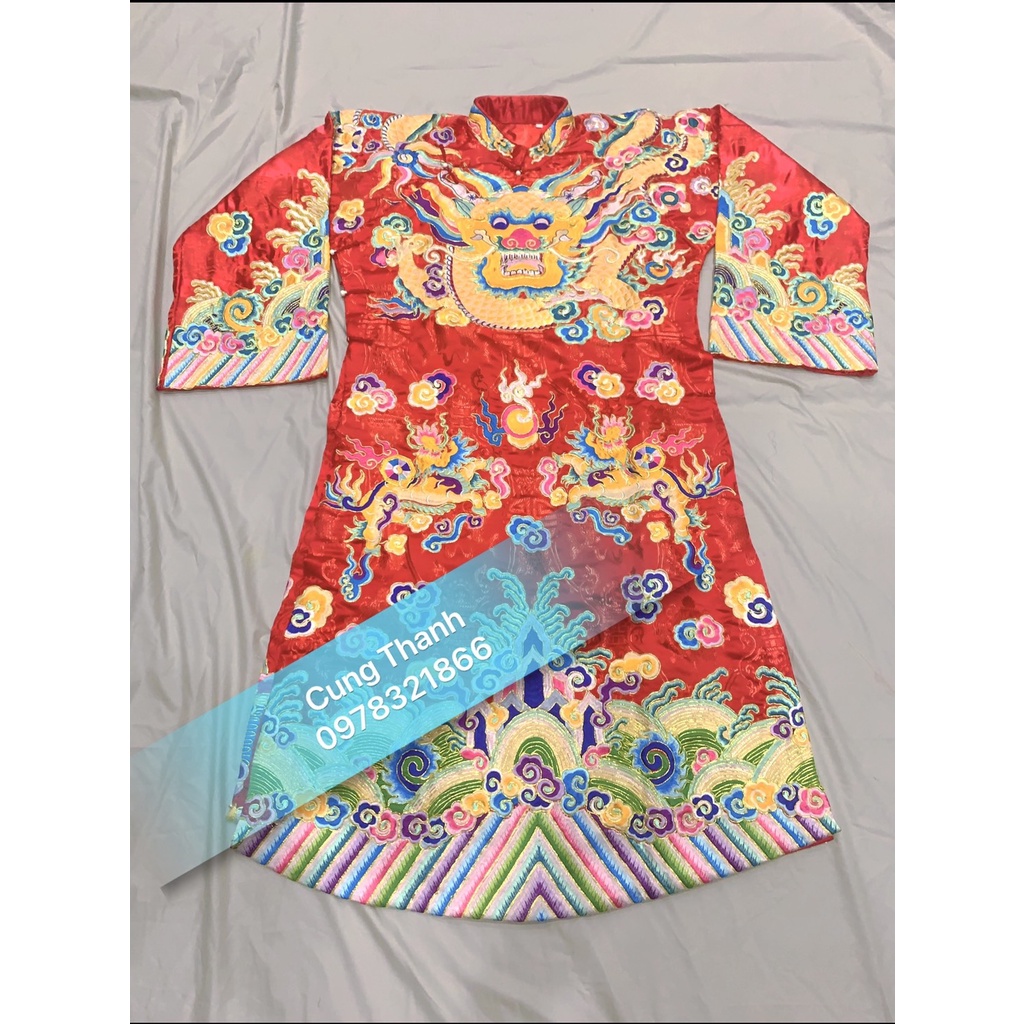 Áo Hầu Đồng Quan Lớn Đệ Nhất Thượng Thiên Màu Đỏ