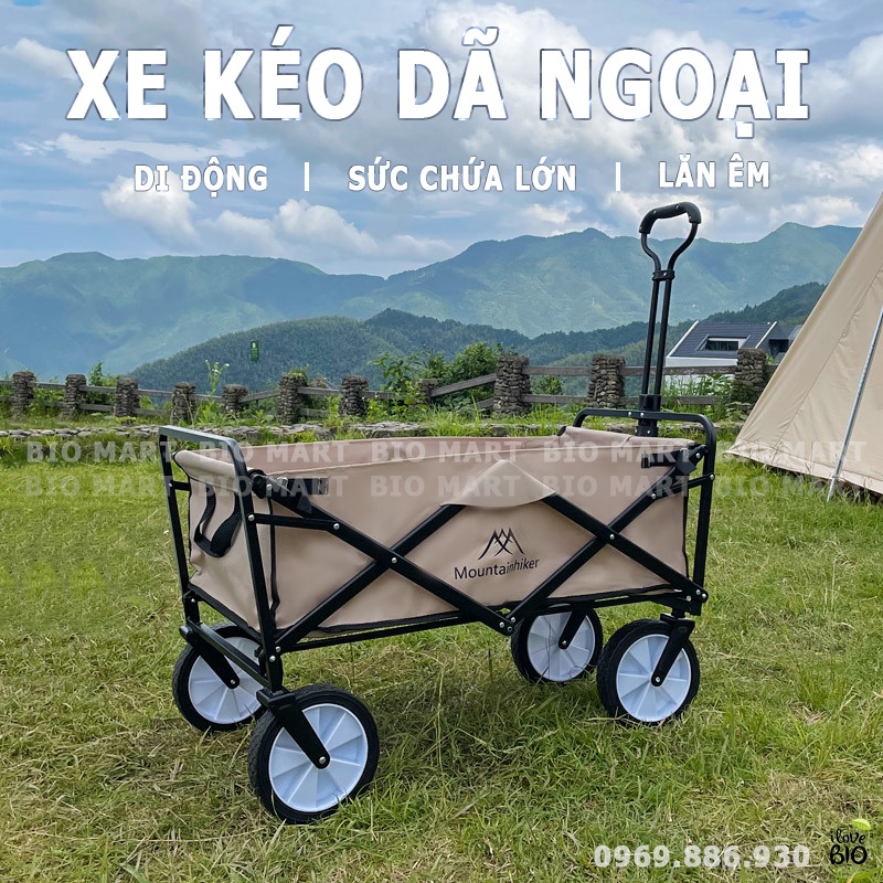 Xe Kéo Dã Ngoại Gấp Gọn Mountainhiker – Xe Kéo Đẩy Đựng Đồ Du Lịch Dã Ngoại Sức Chứa 90Kg - BIO225