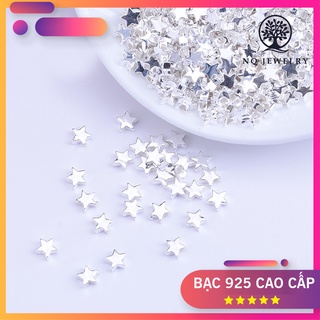 Charm bạc ngôi sao nhỏ xỏ ngang