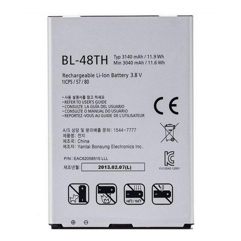 PIN LG G-PRO (F240, E980, E988)/ GX (F310) CHÍNH HÃNG, DUNG LƯỢNG 3140 MAH (BL-48TH)