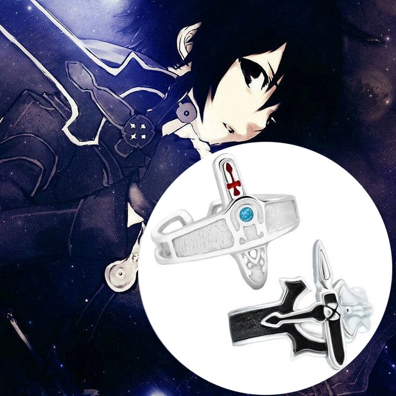 Nhẫn Họa Tiết Anime Sword Art Online Phong Cách Retro Thời Trang Unisex
