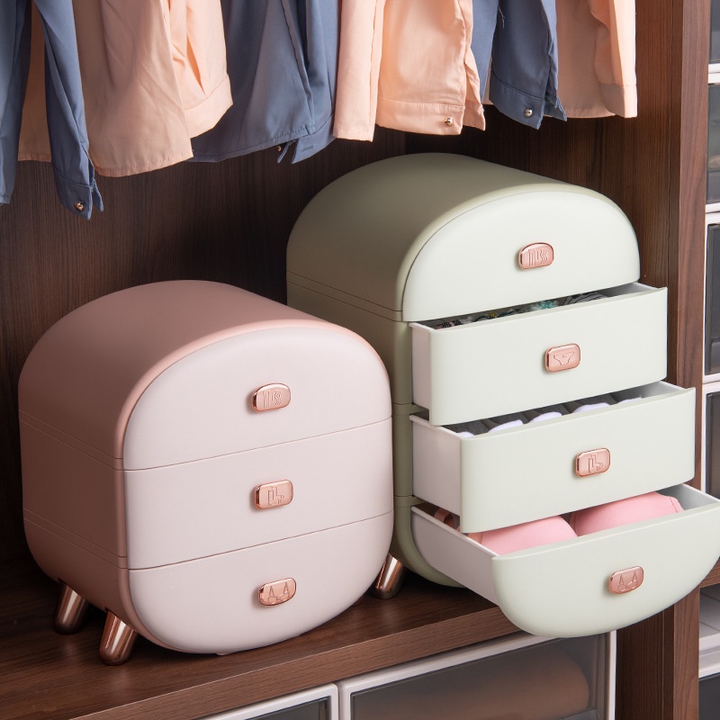 Kệ tủ nhựa đựng quần áo, đồ lót nhiều ngăn kéo [Haza.Homedecor]