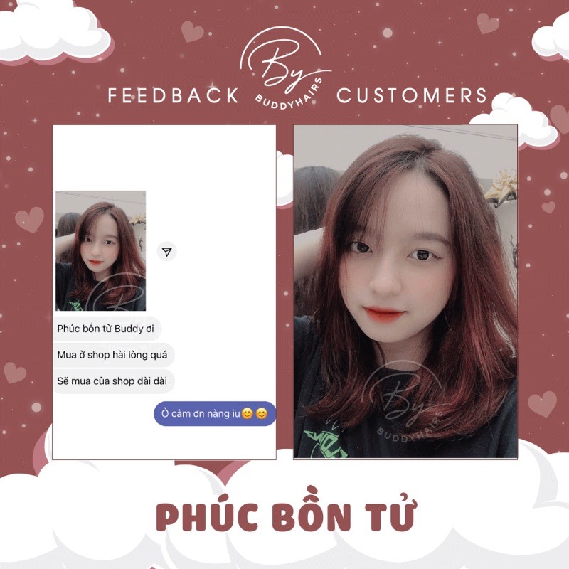 Thuốc nhuộm tóc Phúc bồn tử không tẩy buddyhairs | BigBuy360 - bigbuy360.vn