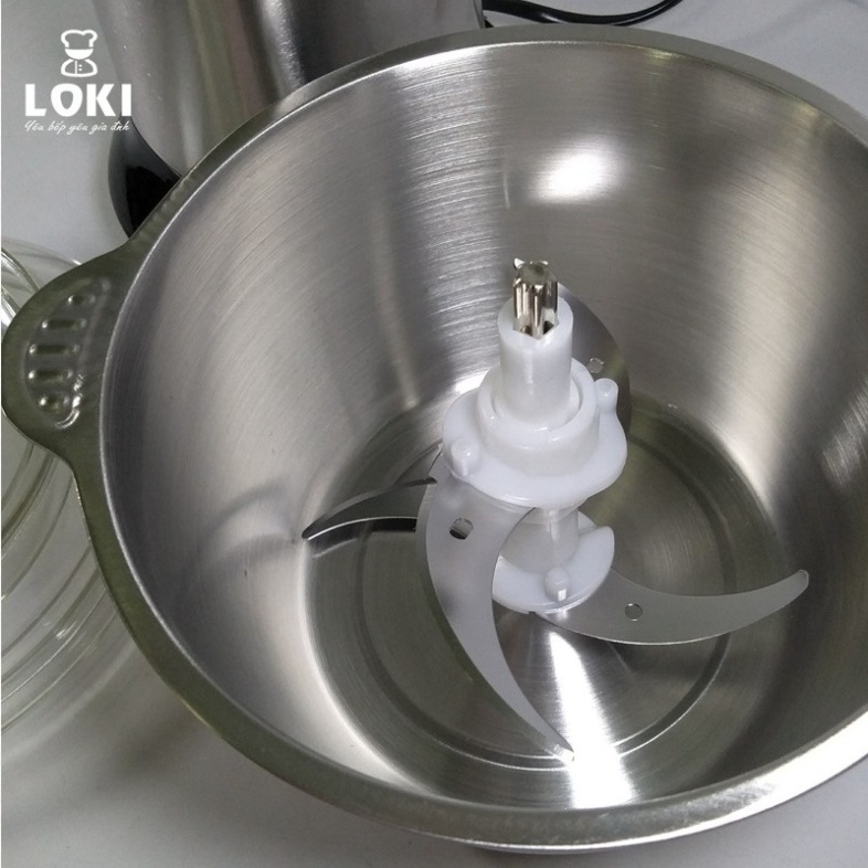 Máy xay thịt Kitchen Expert dung tích 2L cối Inox cho gia đình, sản phẩm chất lượng có bảo hành