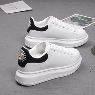 Giày Sneaker MCQueen - MCQ Hoa Cúc Dây Lụa Cao Cấp Full Box Full Bill