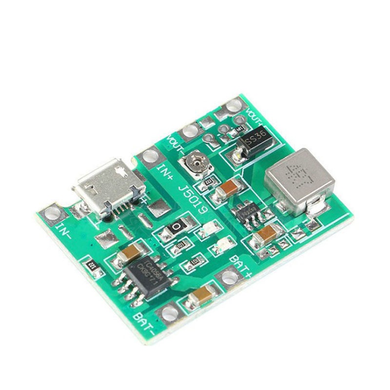 Mạch Sạc Pin 18650 Kêt Hợp Tăng Áp Pin Từ 4.5V Có Thể Lên 24V