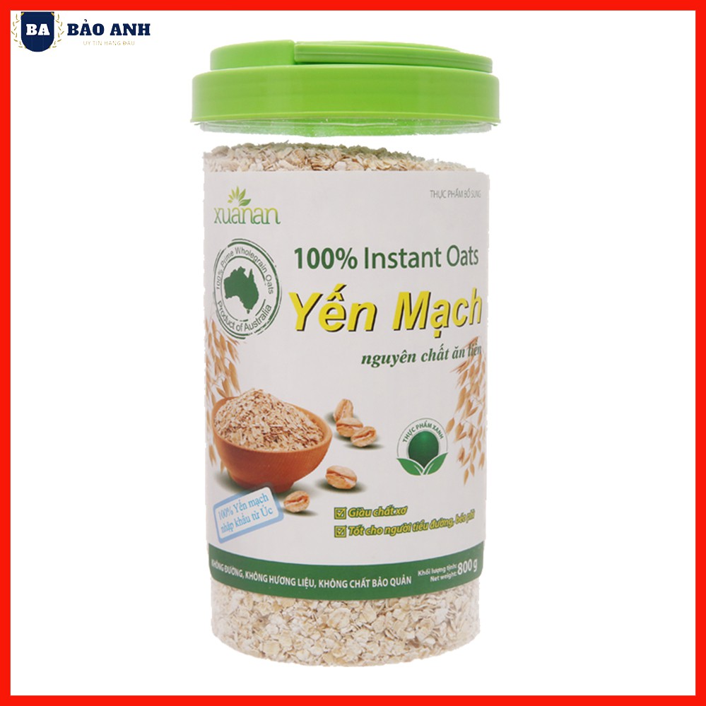 Yến mạch nguyên chất Ăn Liền Xuân An hộp 800G Loại Thơm Ngon - BẢO ANH