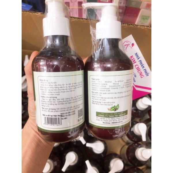 Combo dầu gội và dầu xả BỒ KẾT &amp; HÀ THỦ Ô ngăn gàu và nấm da đầu dưỡng tóc mềm mượt