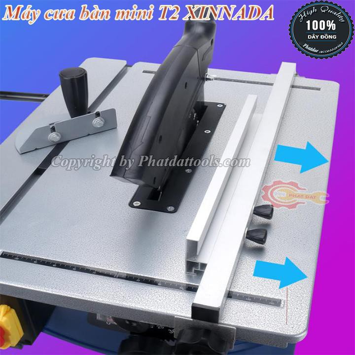 Máy cưa bàn trượt mini XINNADA T2-Hàng nội địa chính hãng-Công suất khủng 1800W-Bảo hành Toàn Quốc 6 tháng