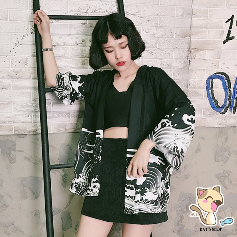 áo cardigan Haori/Happi/Kimono tatoo rồng