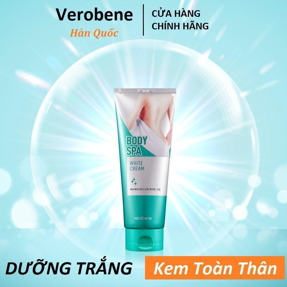 Kem (Hàn Quốc) Dưỡng Trắng Da Toàn Thân _Verobene BODY Spa White Cream 200ml