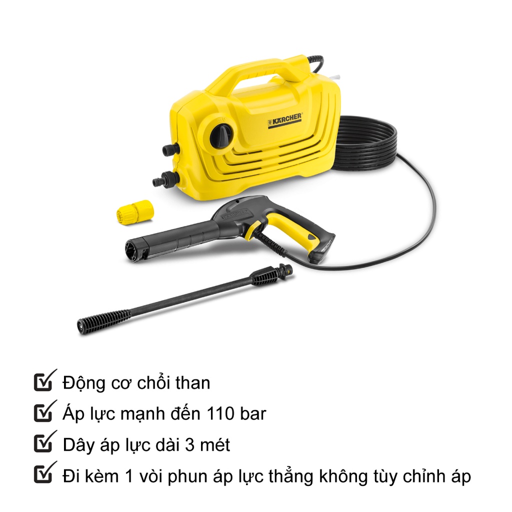 Máy Phun Rửa Áp Lực Cao Karcher K2 Classic