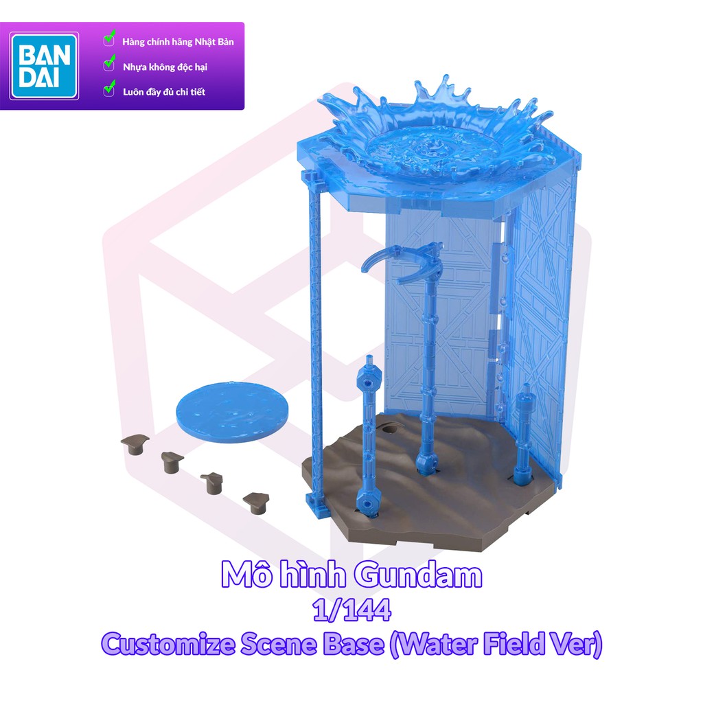 Đế trưng bày Gundam 30MM Bandai Customize Scene Base (Water Field Ver) 1/144 - Base [TAM]