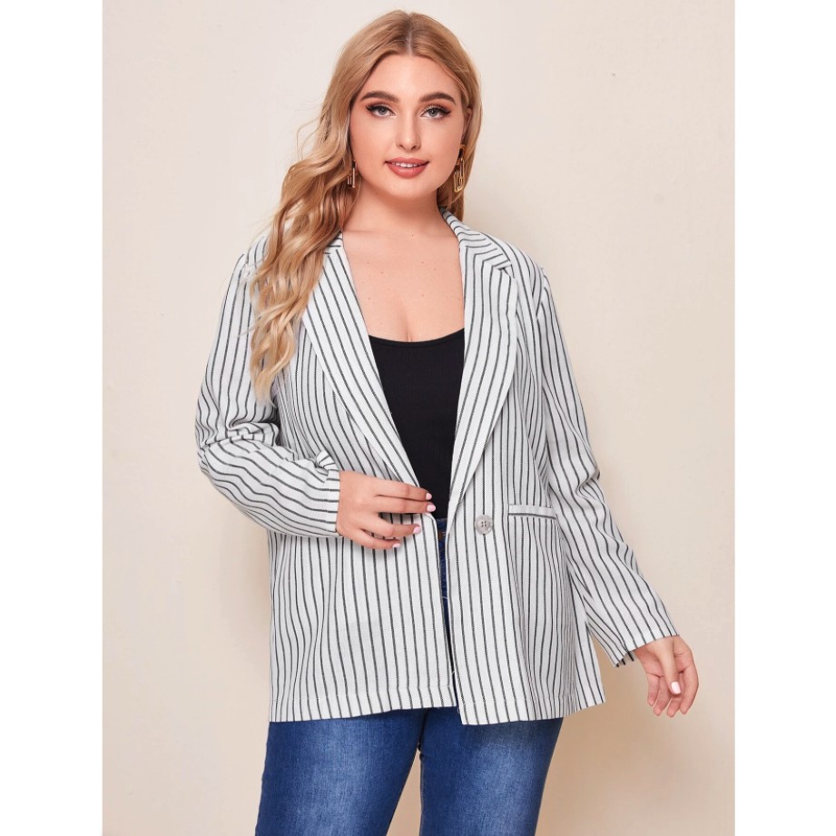 ÁO KHOÁC BLAZER SỌC MỎNG TỪ 75-105KG - AK105