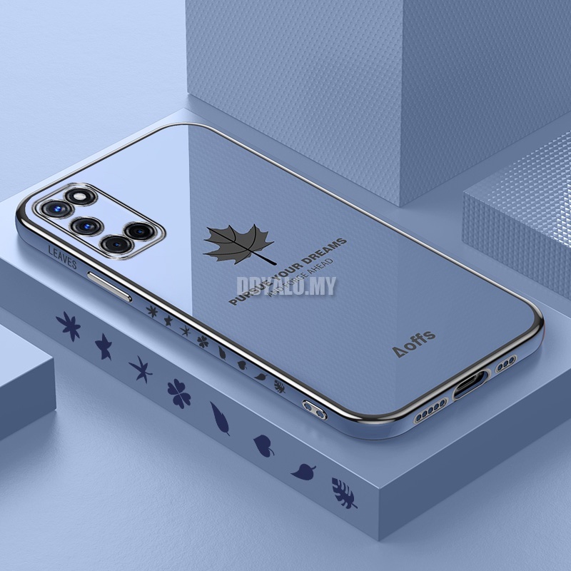 Ốp điện thoại silicon cạnh vuông mềm bóng sang trọng cho Samsung Galaxy A51 A71 A31 A21S A12 M12 A11 M11 A02S M02S A03S