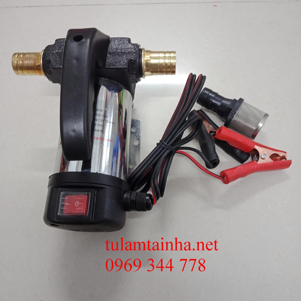 Máy bơm dầu / nhớt 24V - 200W lưu lượng 40 lít/phút