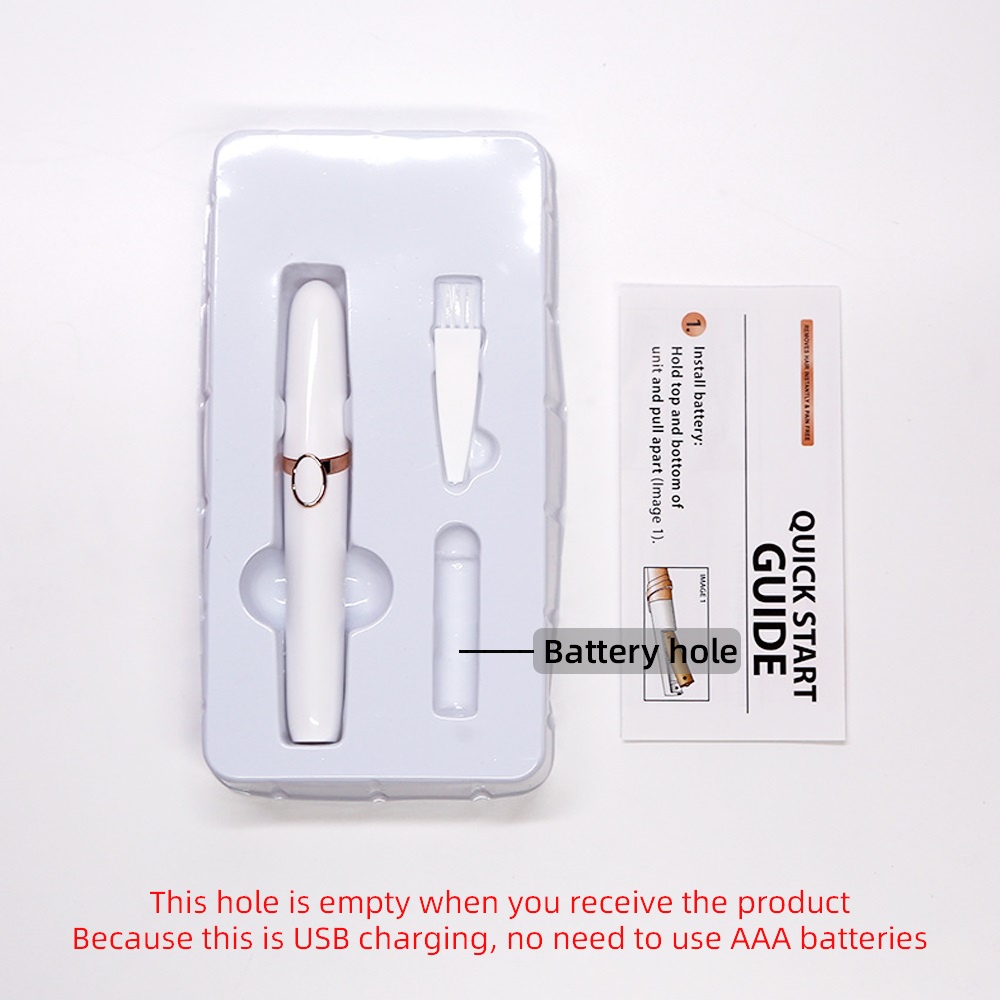 Máy cạo lông mày mini FOREVERLILY không đau sạc usb tiện dụng