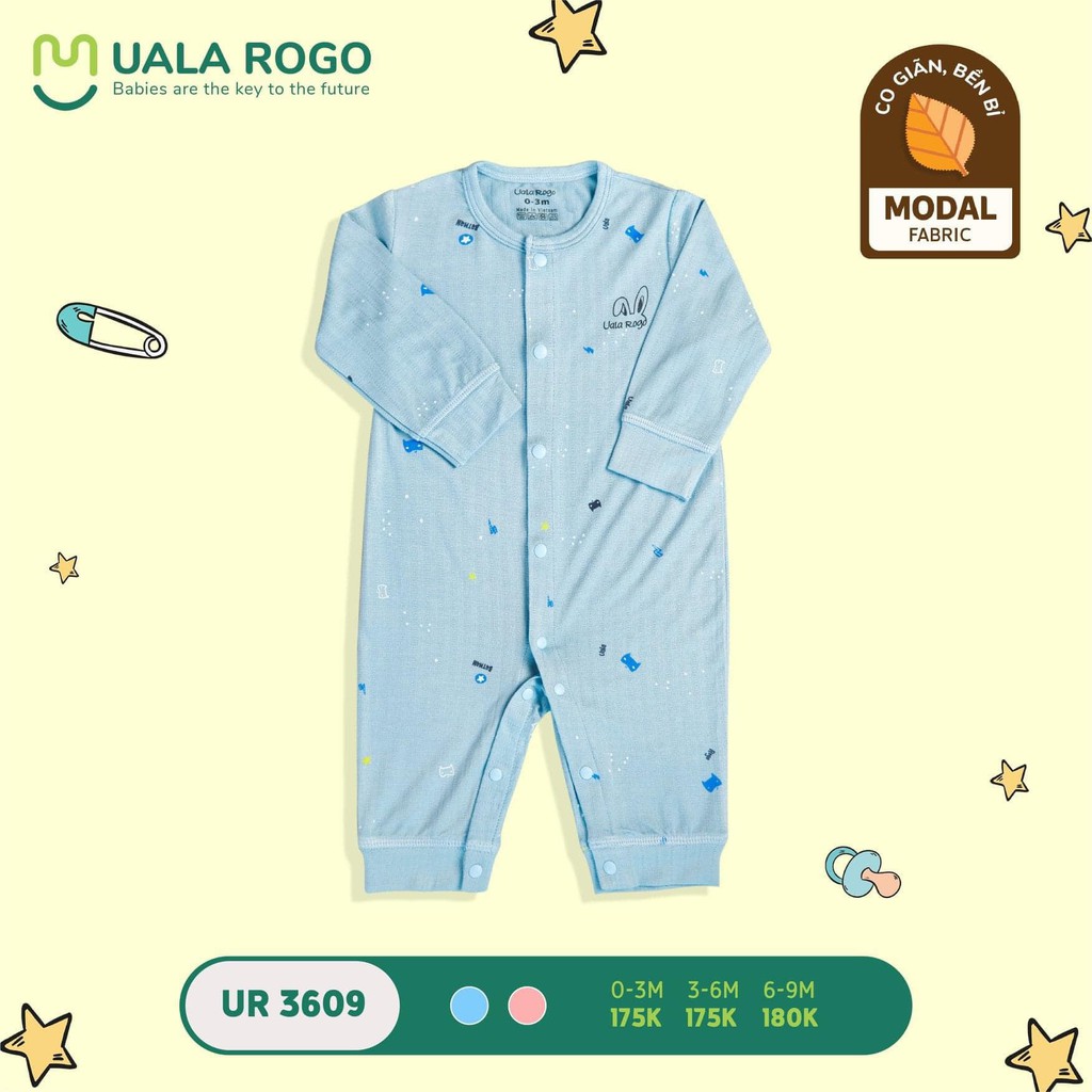Body ko vớ Ualarogo vải sợi tơ modal có họa tiết